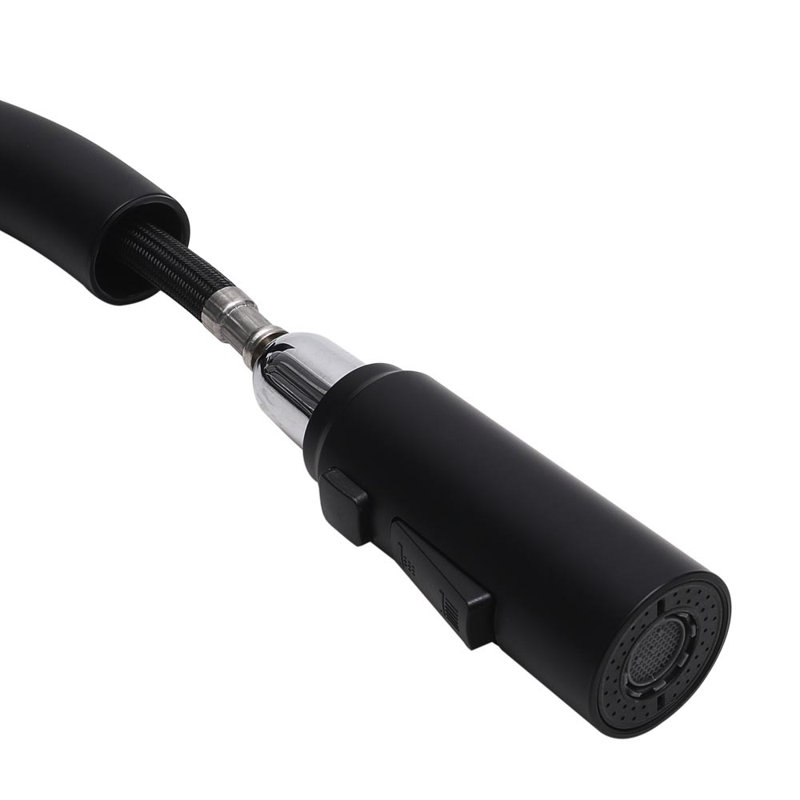 Living And Home Pull Down Kitchen Faucet, Black