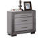 Table de chevet grise 1pc