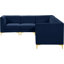 Canapé modulaire en velours réversible de 119 po de largeur Enson-450067381