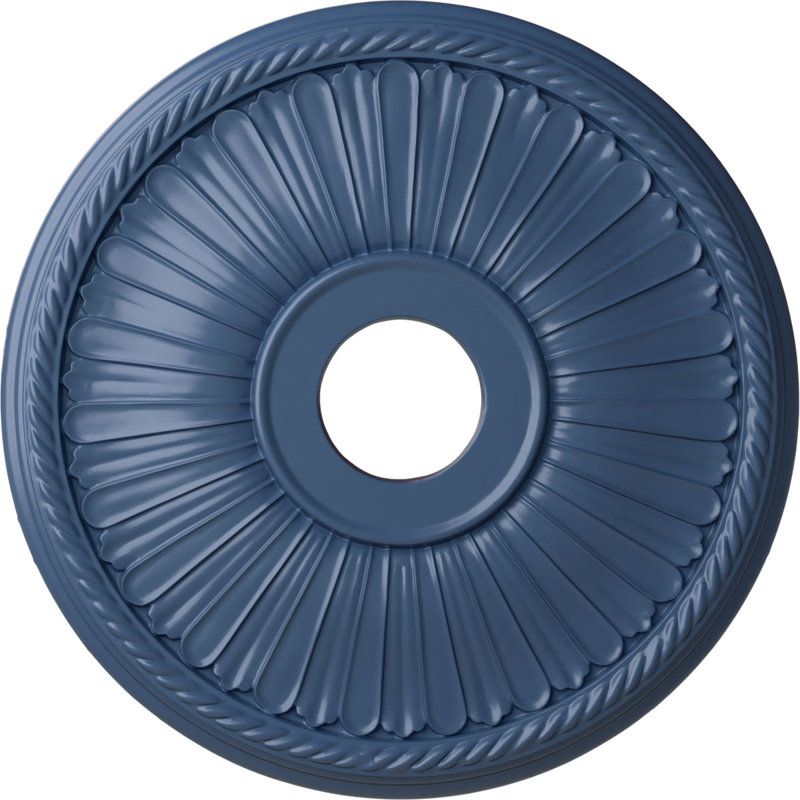 Médaillon de plafond Endurathane Berkshire, DE 20 1/8 po x P 3 7/8 po x P 1 7/8 po (convient aux auvents jusqu'à 6 3/8 po), finition Americana peinte à la main