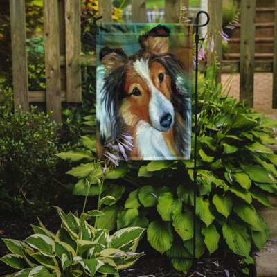 Drapeau de jardin Cristiano Sheltie Curiosity