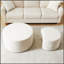 Ensemble de 2 tables basses emboîtables pour le salon, table d'appoint et repose-pieds en mousse moderne, sans assemblage-88940793
