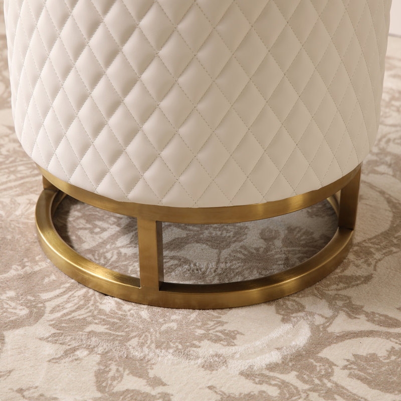 Tabouret d'appoint Essica, Blanc