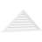 Triangle Surface Mount Functional Brickmould Frame PVC Gable Vent 11/12 Pitch-59870712