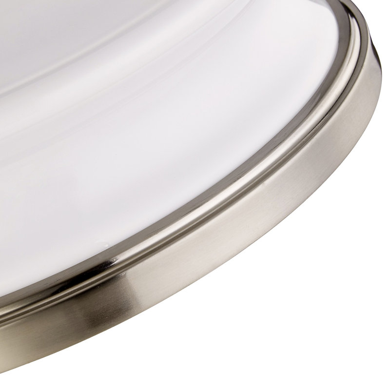 Drift Glass LED Flush Mount, 3.5" H x 16" W x 16" D