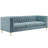 Silver Orchid Adams Channel Tufted Performance Velvet Sofa-354369572