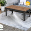 Table de salle à manger extensible en noyer, grande conception moderne pour la famille