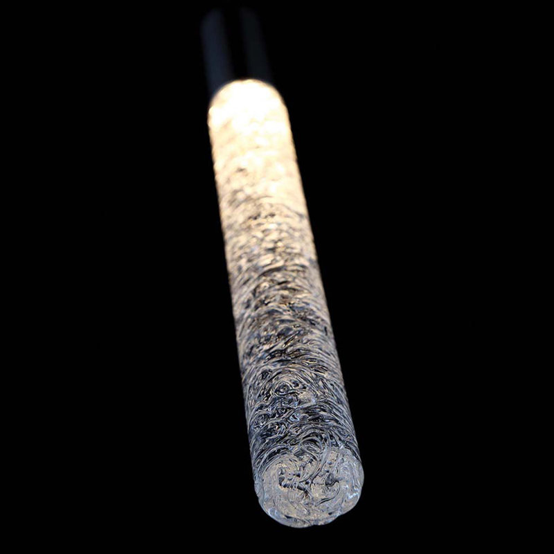 Modern Black Crystal LED Mini Pendant Light