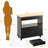 Rolling Kitchen Island With Storage Cabinet, 2 Drawers, Wood Top, Lockable Wheels, And Towel Rack - Portable Mobile Kitchen Cart For Versatile Use-1052439641