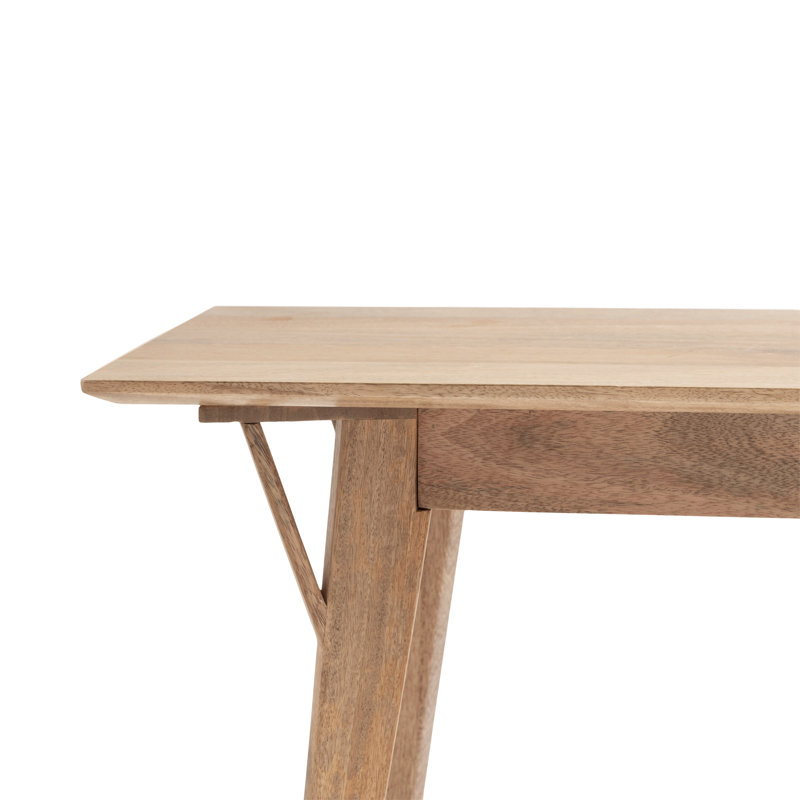 Banc en bois Gratton, H 18 po x l 42 po x P 14 po, Naturel