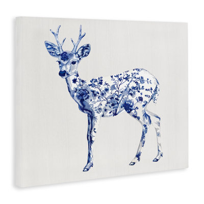 Toile gracieuse avec toile de cerf, lettrée et doublée