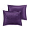 Édredon en velours mauve double / grand - rembourré, losange, lavable à la machine et froissé-127364663-127364665