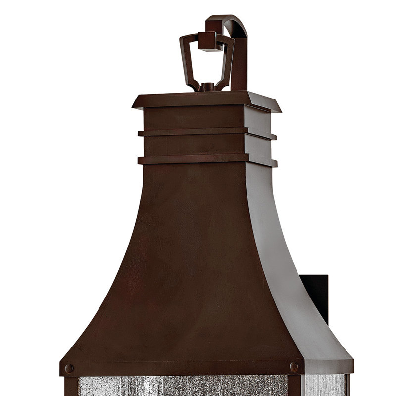 Beacon Hill 4-Light Outdoor Wall Mount Lantern, Blackened Copper