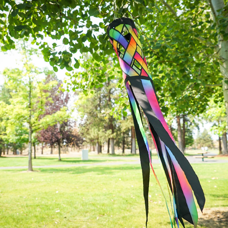 Manche à air bijou tissé en diagonale, H 40 po x l 6 po