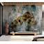 Murale abstraite pelez et collez - Nature et lunaire-1452294074