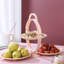 Assiette à fruits pliable à 3 plis, assiette à bonbons, assiette à fruits en plastique-1712418634