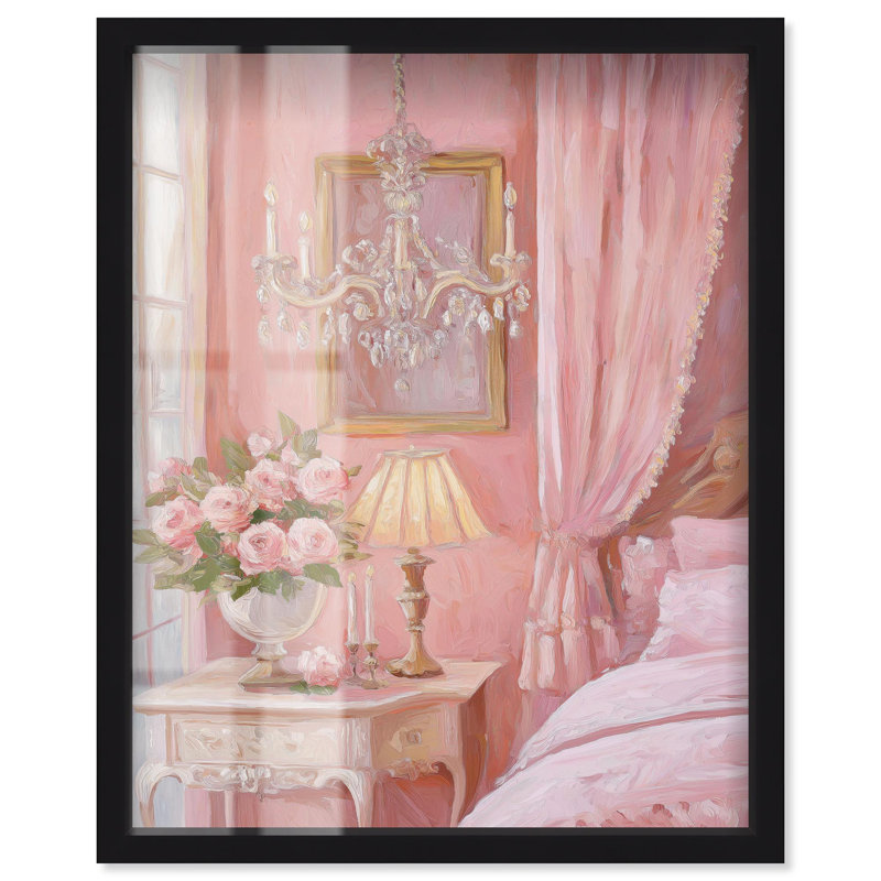 «Strawberry Sorbet I Shadowbox Print» par Art Remedy, H 21 po x l 17 po, Noir