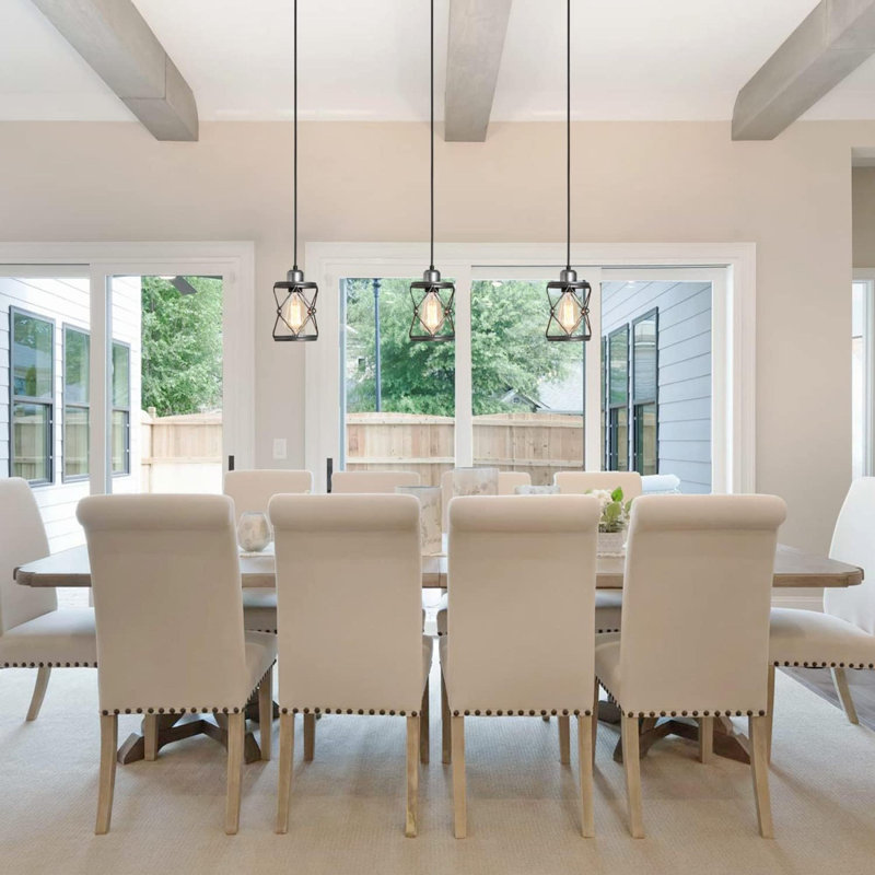 Luminaire suspendu réglable en métal argenté