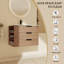 Ensemble de meuble-lavabo mural simple 30,03 po avec plateau en résine Jyoti