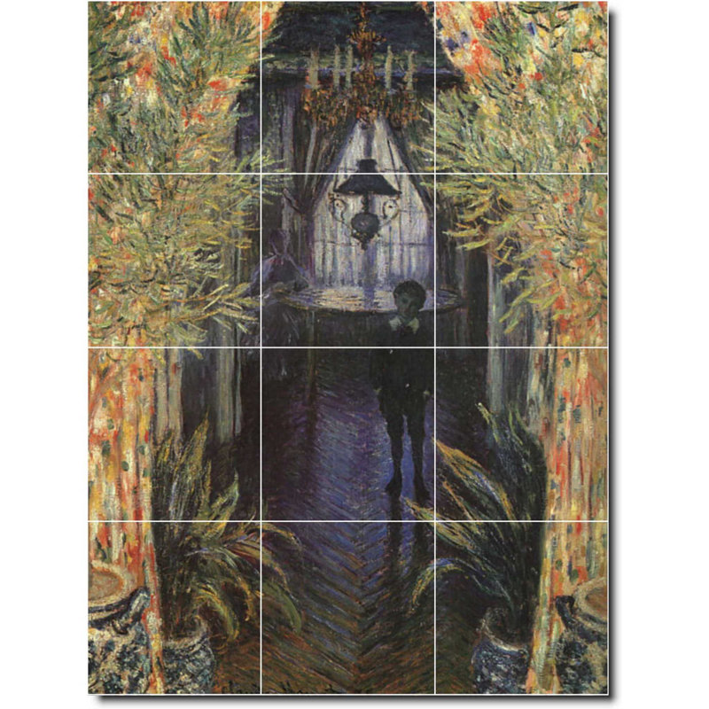 Carreau de peinture murale 24 po x 32 po 8 po x 8 po, Jardin 06084