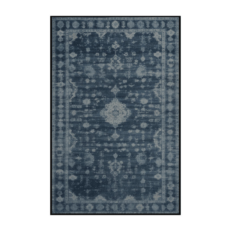 Tapis gris lavable à la machine, Rectangle 2 pi x 3 pi