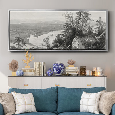 «Connecticut Valley from Mount Tom», toile encadrée