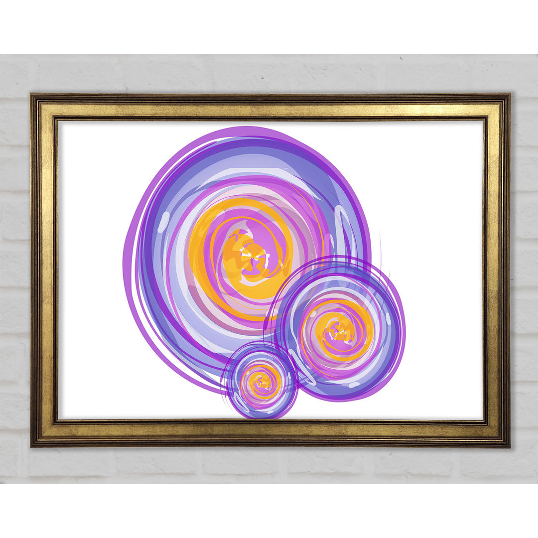 Trio Of Swirls Gerahmter Druck