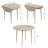 HOMCOM 35" Small Kitchen Table, Collapsible Drop Leaf Table For Small Spaces, Round Folding Dining Table With Solid Wood Legs For Kitchen, Dining Room, Oak Color