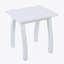Table de bout rectangulaire en bois d'acacia SELMA en polyuréthane blanc-2114709286