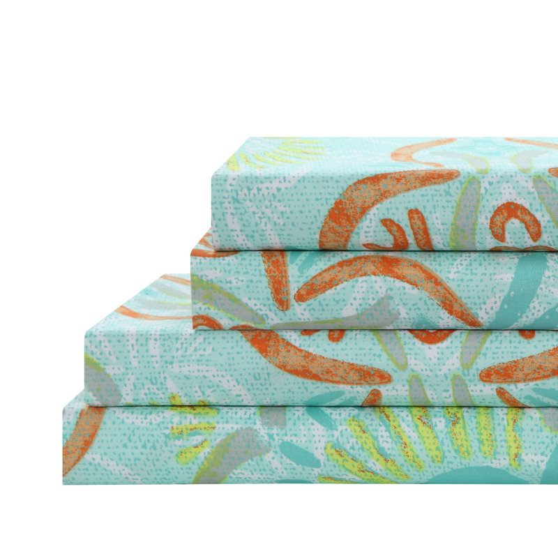 Newsome Microfiber Damask Sheet Set, Queen