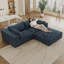Canapé 79 po Cloud avec canapé désossé, canapé modulaire en tissu velours côtelé avec assise profonde et coussins rembourrés de plumes, canapé double couche sans assemblage avec coussin amovible-855873891