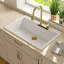 Évier de cuisine à cuve simple en quartz composite encastré 30 po x 22 po Quartz