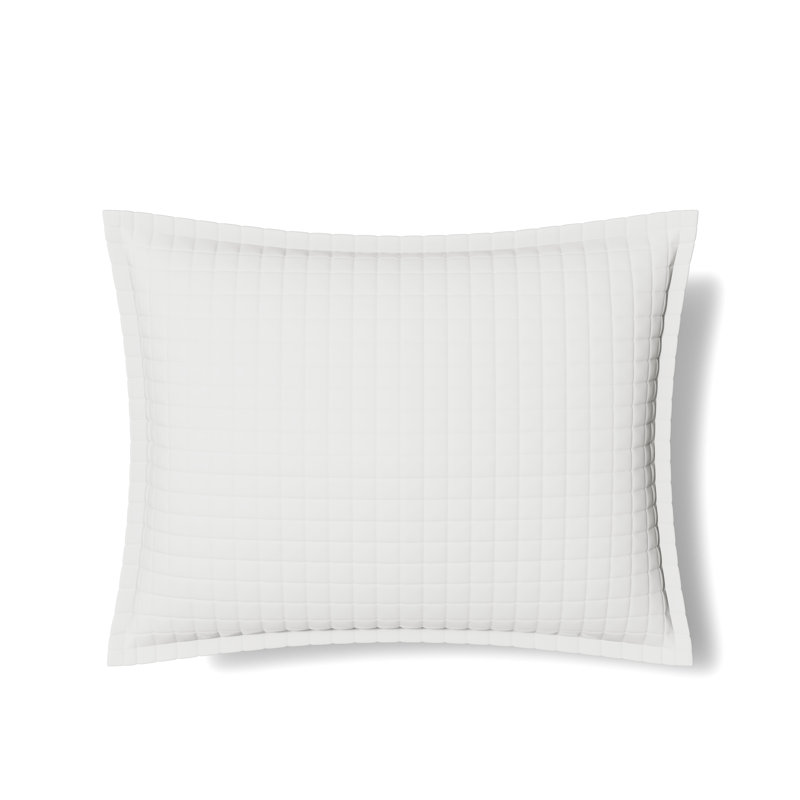 Ready-to-Bed Solid Color 100% Lyocell Sham, White, King Sham