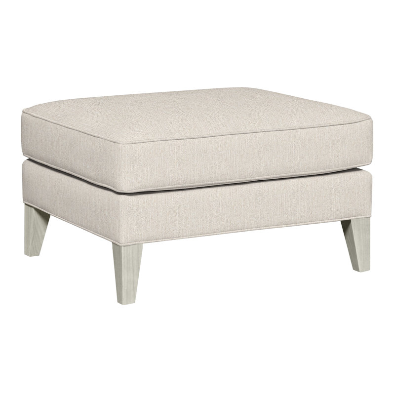 Burlingame Upholstered Ottoman, Wrenn, Instant Parchment
