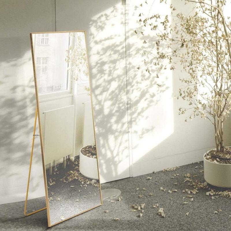 Aluminium Rectangle Mirror, Gold