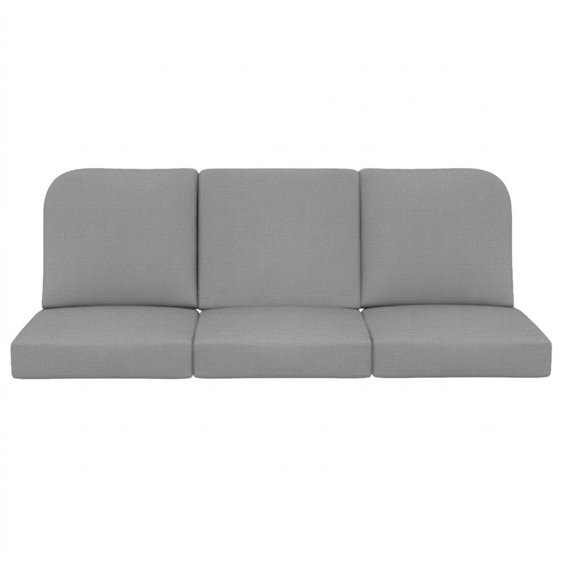 Ensemble de coussins de canapé Sunbrella® avec mousse à haute densité de 5 po, ensemble de 3 coussins de banc, Toile granit
