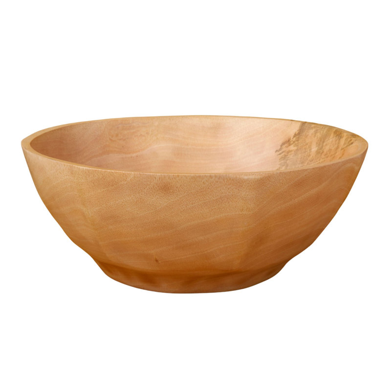 Grand bol courbé en bois de manguier