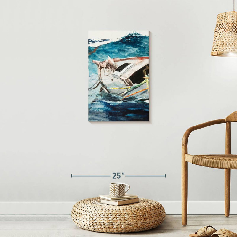 Étude pour le Gulf Stream, H 24 po x l 16 po