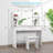 Decorian Makeup Vanity Table Set With 3-colour Dimmable Lighted Mirror-87866010