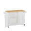Îlot de cuisine avec comptoir à abattants (tabouret non inclus)-412839048