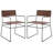 Rydon 18.5'' H Leather Upholstered Metal Armchair-1473357161