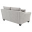 Causeuse rembourrée Ikhlas Boucle - gris clair