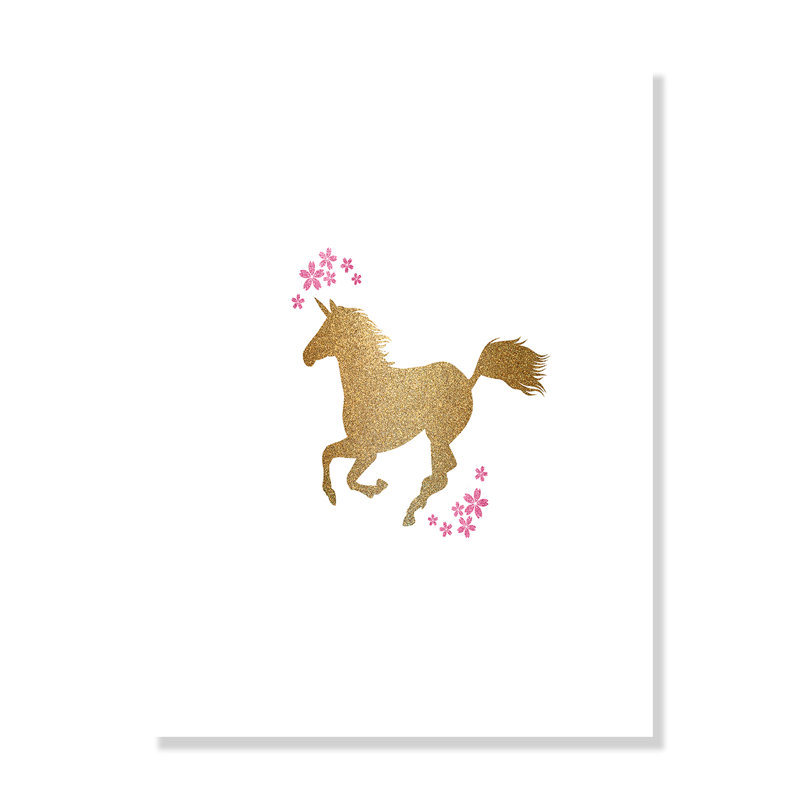 Rolled Be a Unicorn 3, impression sur papier, H 10 po x l 8 po x P 1 po