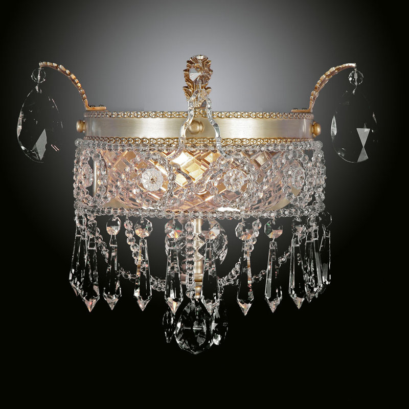 Cron Flush Mounted Sconce, Antique Silver
