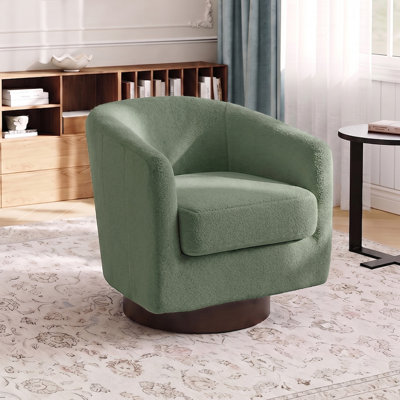 Upholstered Teddy Swivel Accent Chair