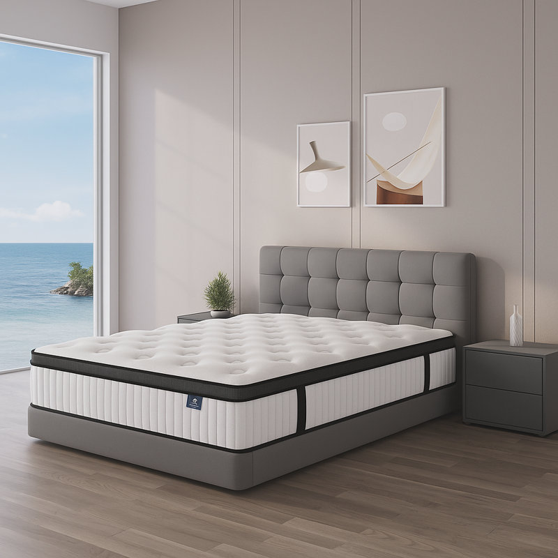 Alwyn Home 10“/12”/14“  Memory Foam Hybrid Twin Mattress In A Box, 12", Twin