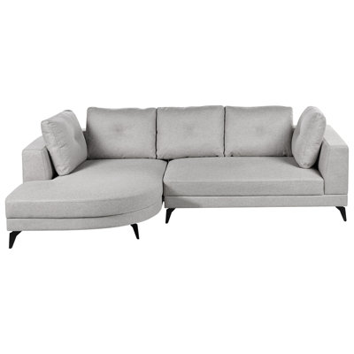 Bernardin 3 Seater Linen Chaise End Sofa with Storage