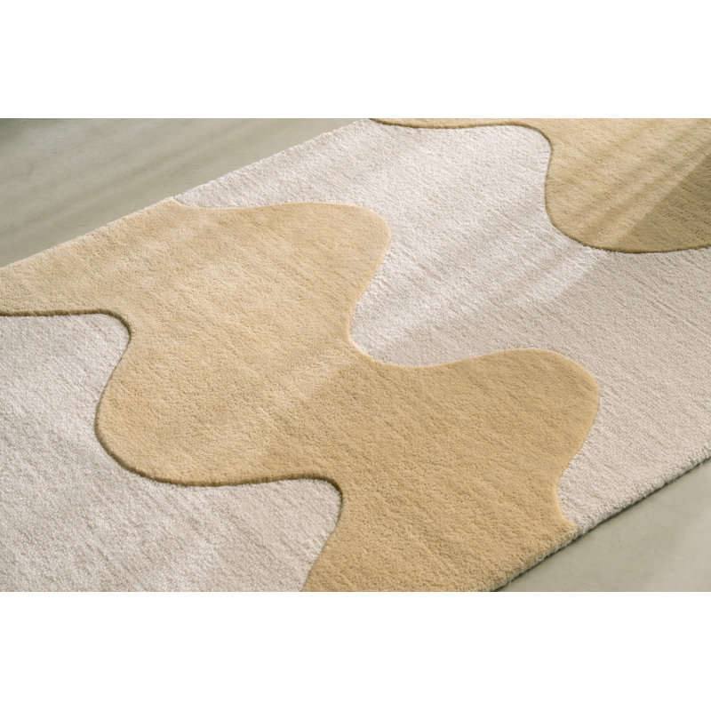 Lokki Black | 133905, Butter, Runner 2' x 8'