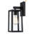 Schlesinger Black Metal Glass Lampshade Dusk to Dawn Sensor  Outdoor Wall Lamp-2052991374