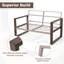 Arunas 50" Wide Steel  Loveseat With Cushions